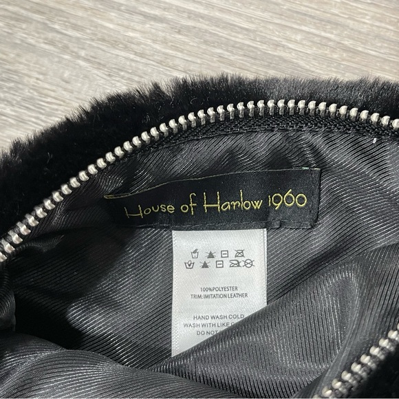 House of Harlow 1960 Black Soft Evening Purse Handbag OC12 - Picture 2 of 3